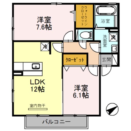 大久保駅 徒歩10分 2階の物件間取画像